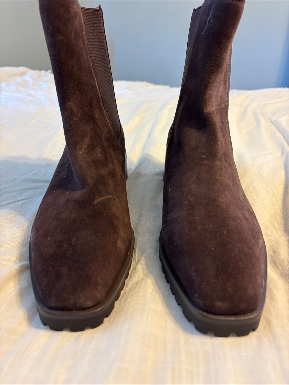 Ann Taylor Chelsea Flat Suede Boots